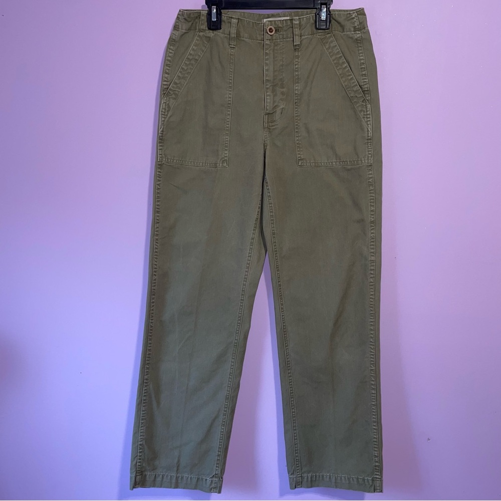 Madewell Utility Pant Women Size 28 Khaki Cargo Gorpcore Gardening Office Casual
